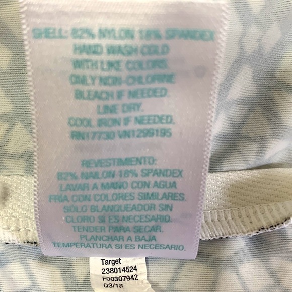 KONA Sol Tankini Top, Size S, Black & White - Picture 5 of 5